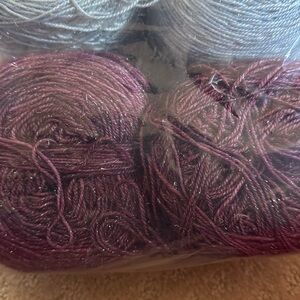 Anzula nebula 2 caked skeins purple